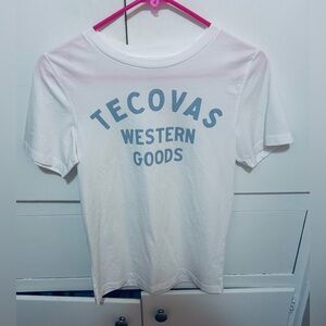 Tecovas White Graphic Tee size womens XS